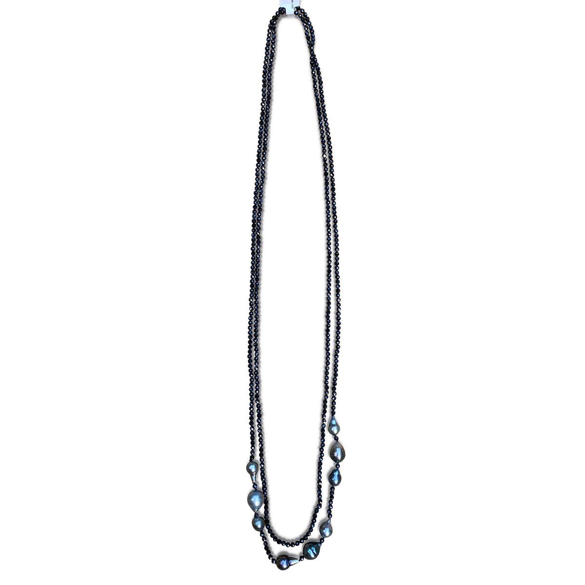 Layered Pearl + Spinel Necklaces